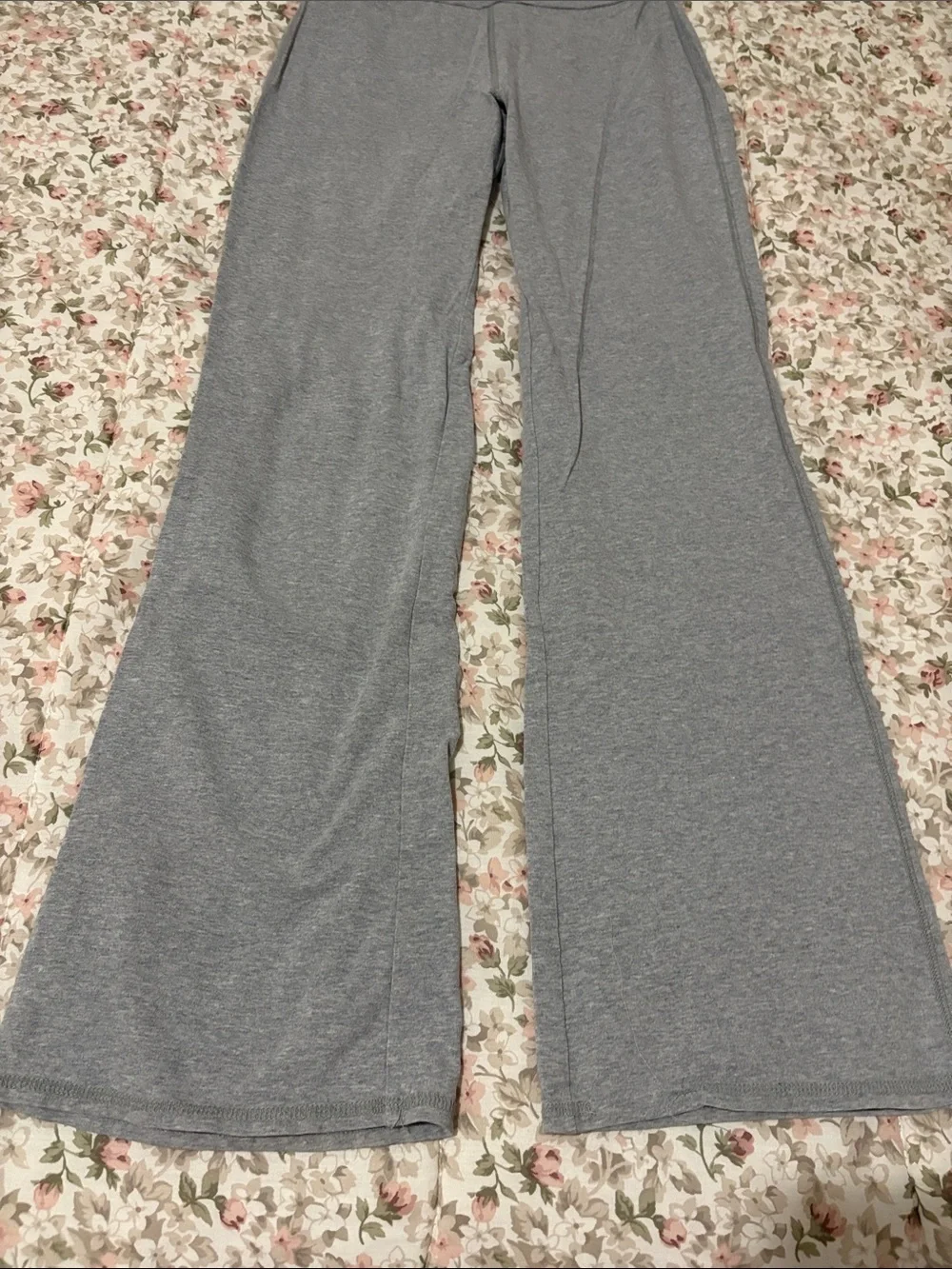 Gap Kids Gray Fold-Over Waist Flare Lounge Pants